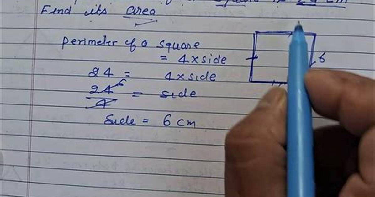 Square Perimeter = 24