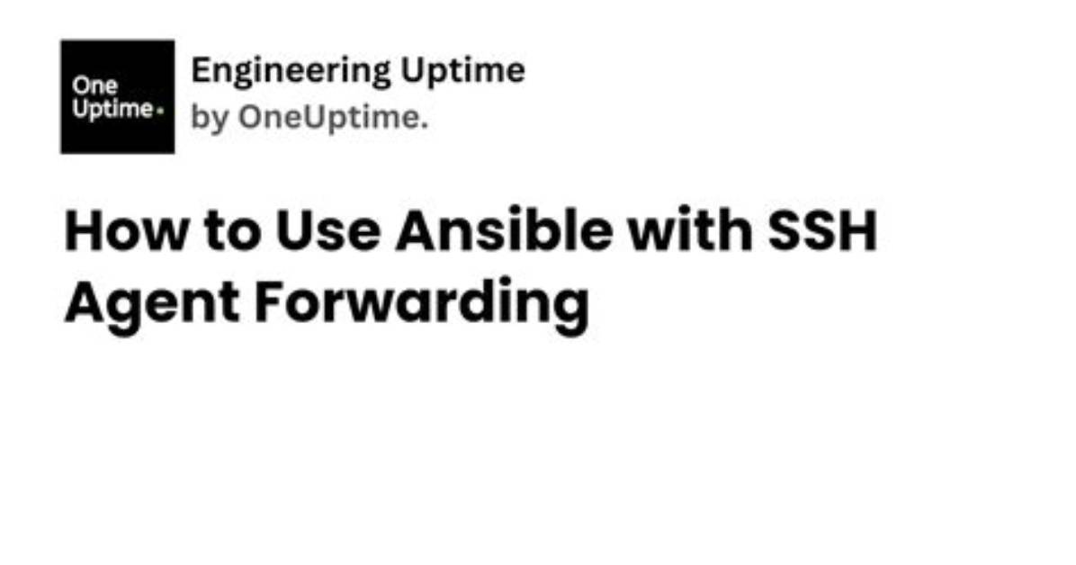 Ssh Agent Forwarding with Ansible