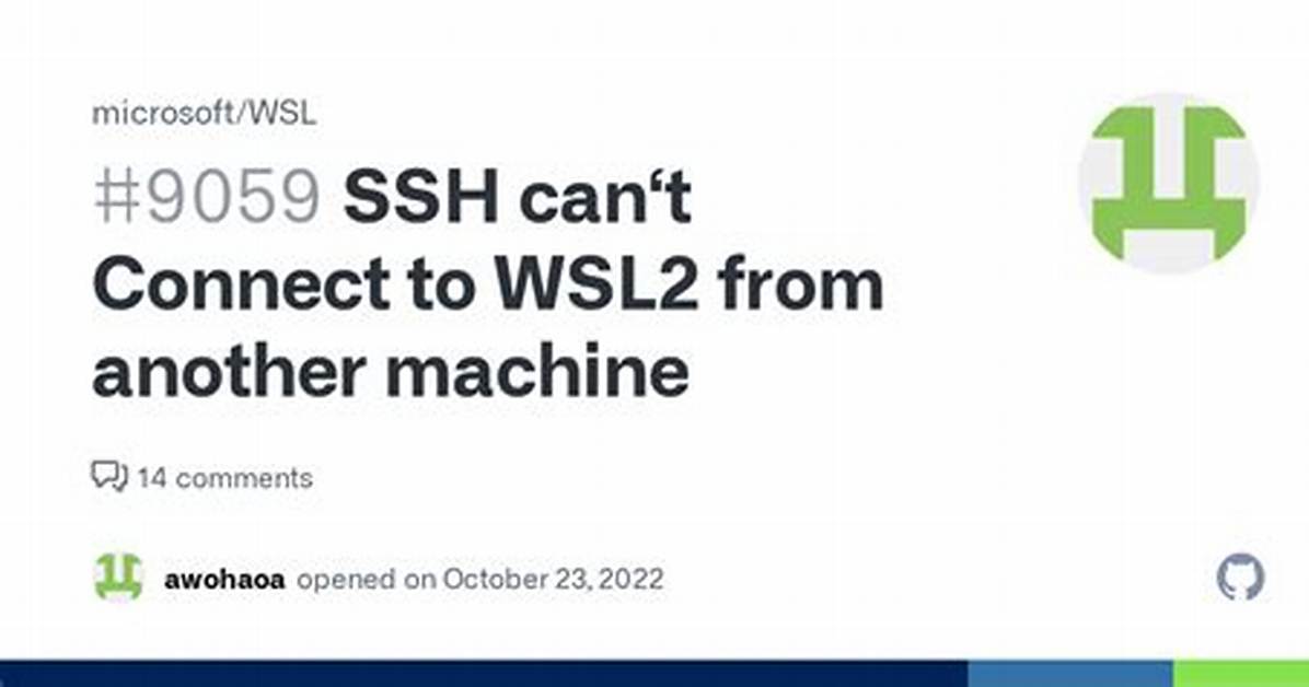 Ssh into Wsl from Another Machine on the Network