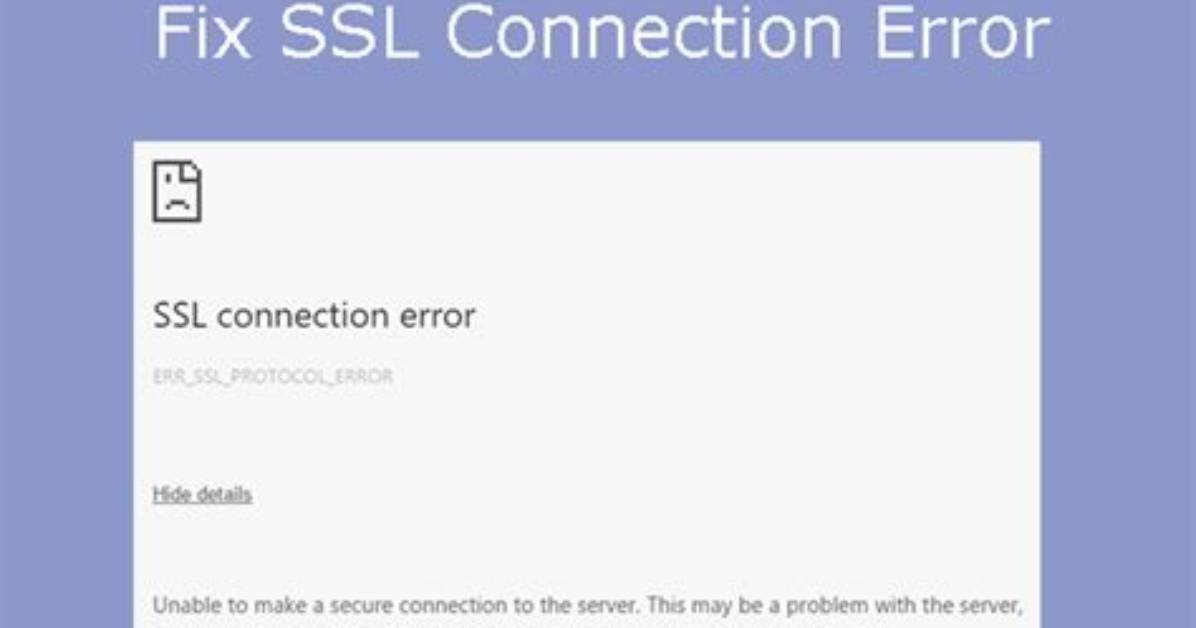 Ssl Connection Reset