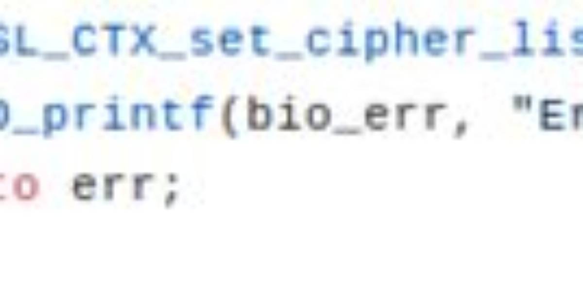 Ssl_Ctx_Set_Cipher_List() Paradoxically Causes "No Ciphers Available"