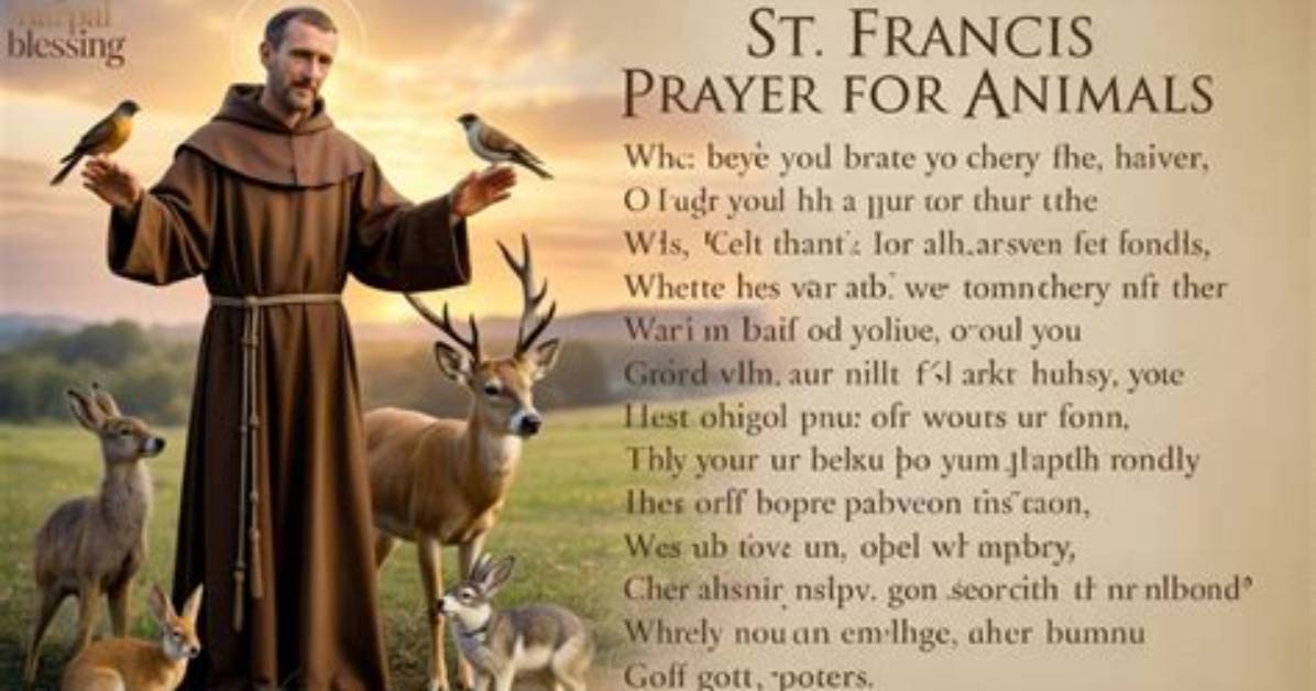 St. Francis Prayer for Animals That Are Sick, Lost, or Dead