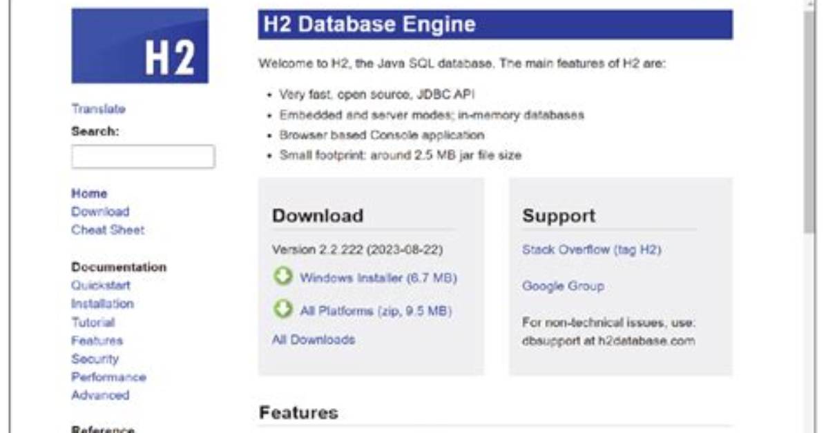Start H2 Database Programmatically