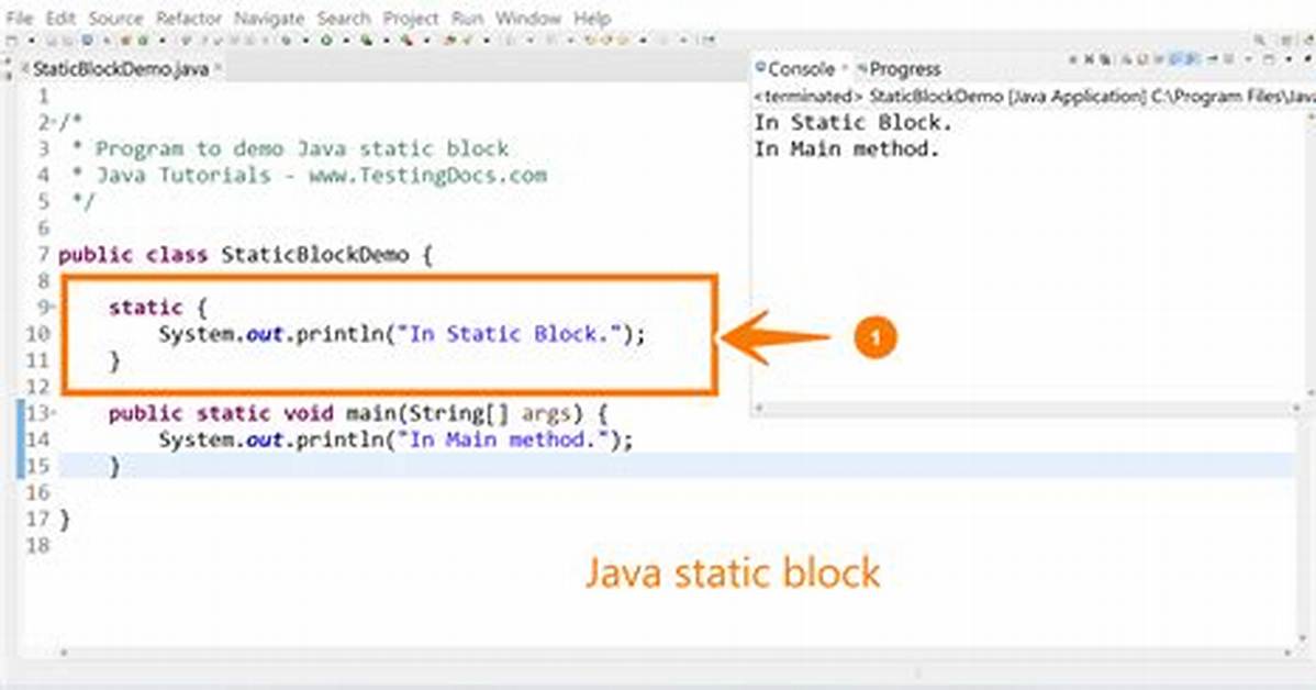 Static Block in Java [Duplicate]