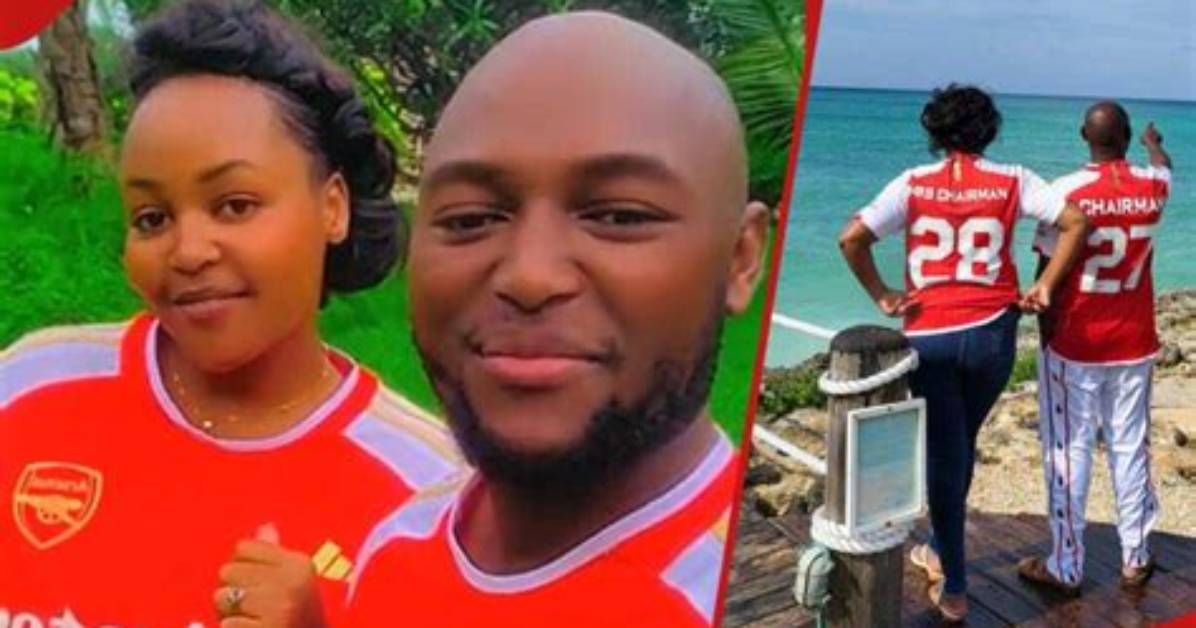 Stephen Letoo, Wife Step out in Arsenal Jerseys, Fans Tease Them: "Usituangushe Chair