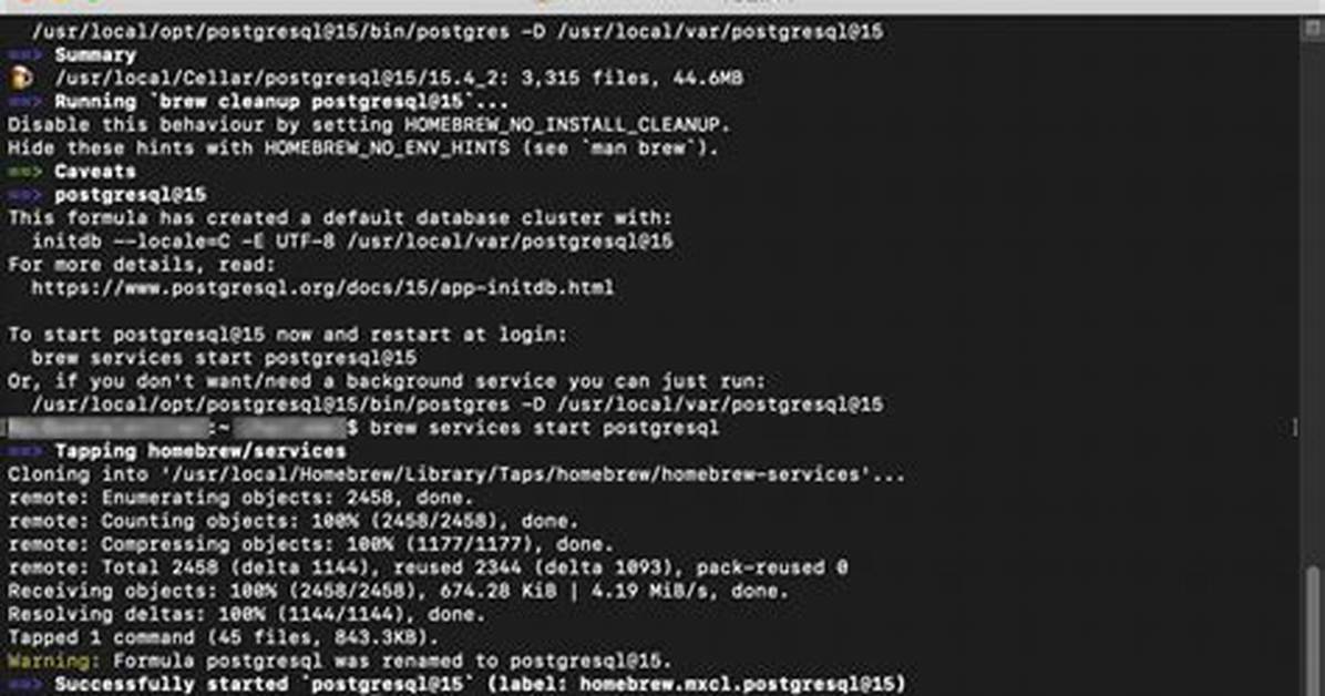 Stop postgreSQL Service on Mac via Terminal
