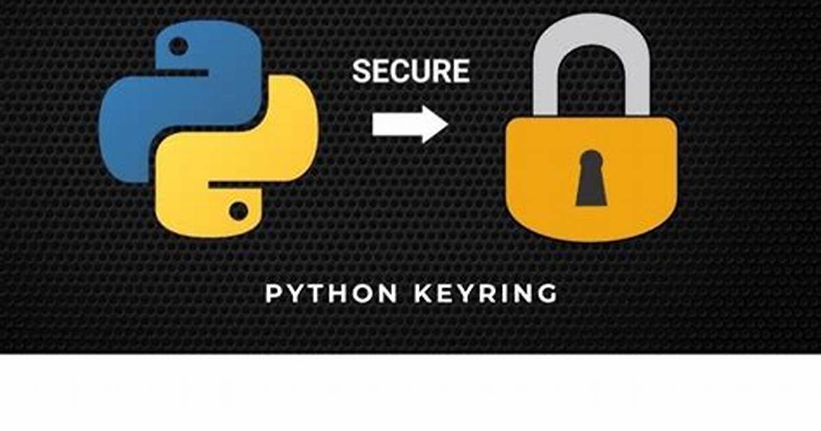 Storing Passwords with Python Keyring