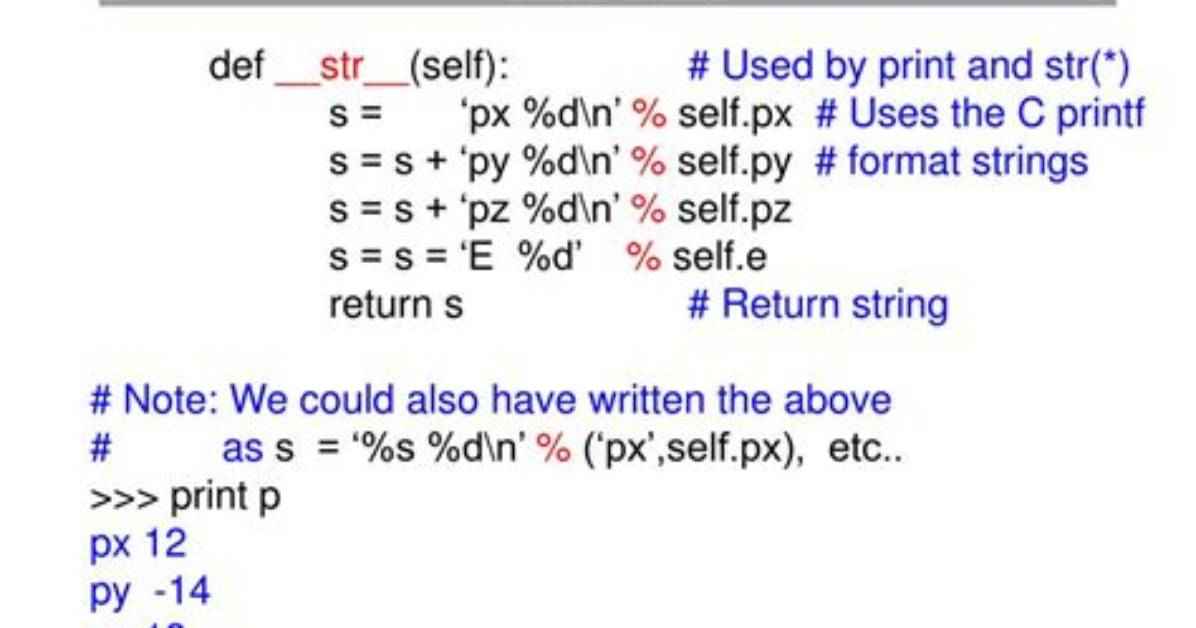__Str__ Method on List of Objects