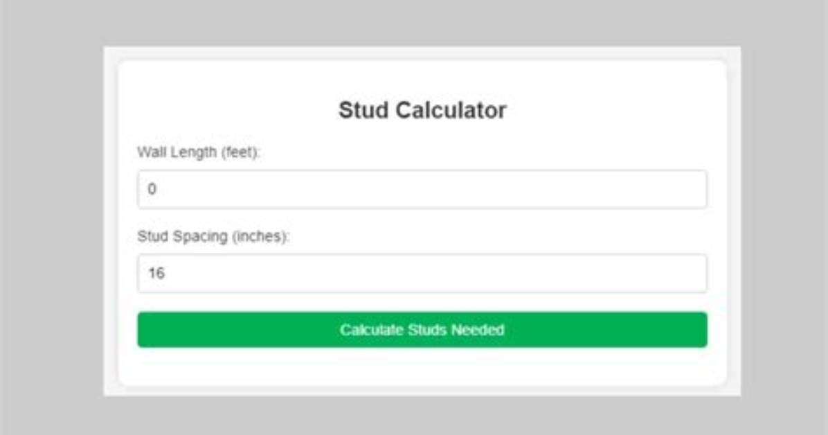 Stud Calculator - How to Discuss