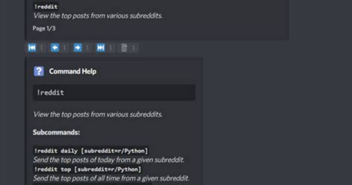Subcommands in Python Bot