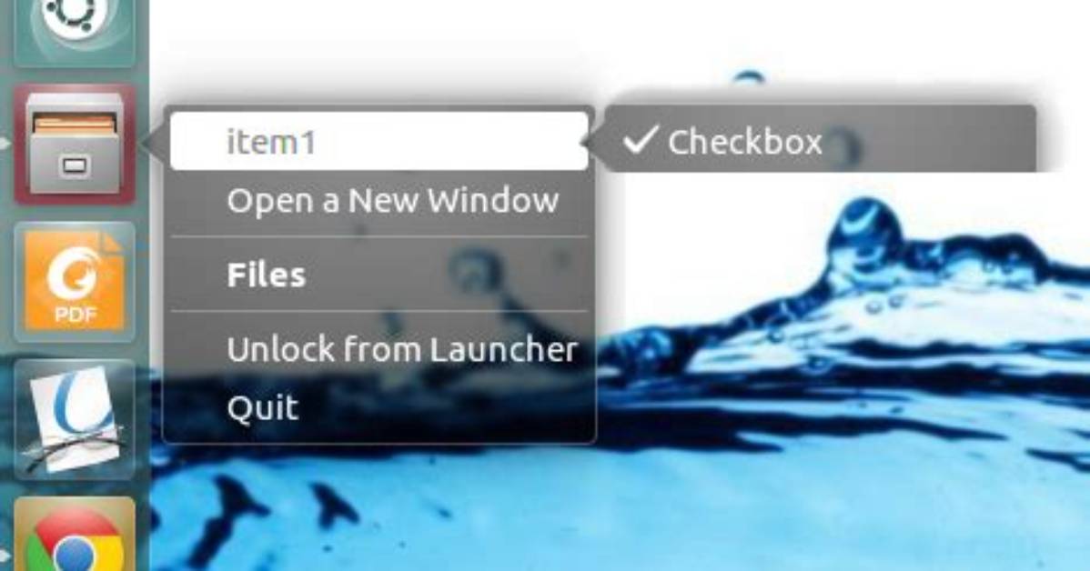 Submenu Items in Unity Launcher Dynamic Quicklist