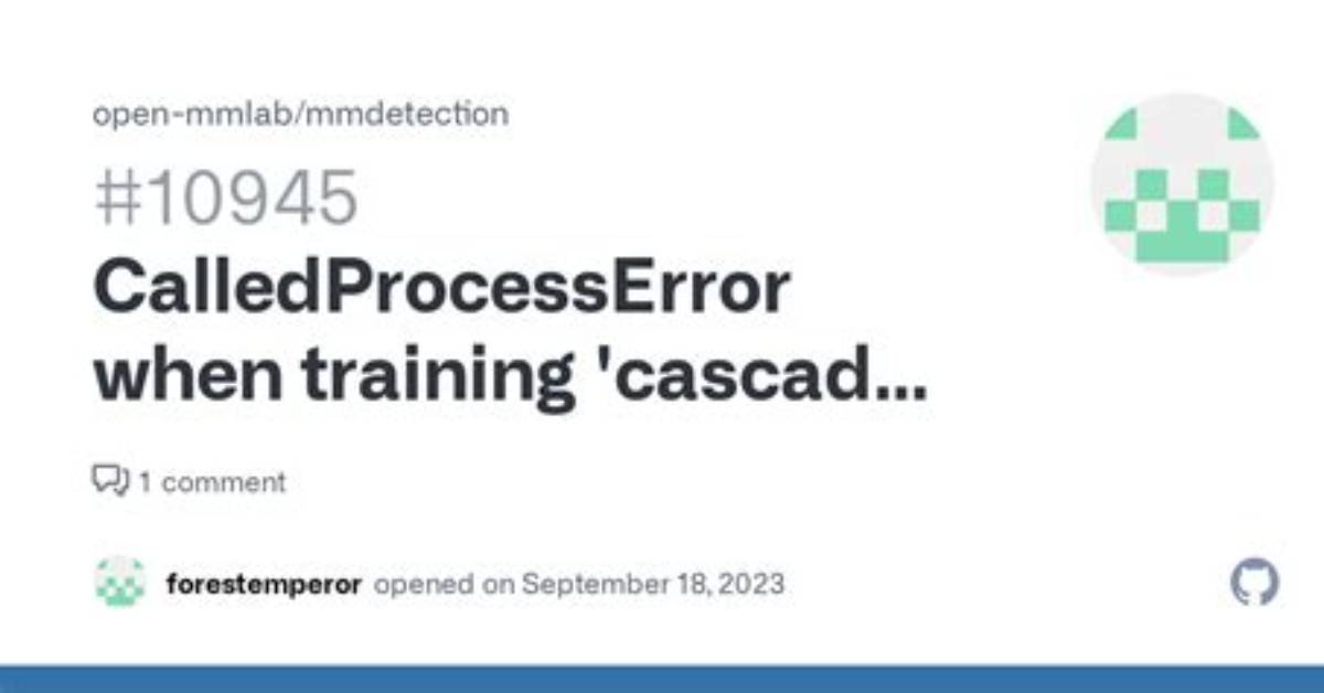 Subprocess. Calledprocesserror: What *Is* the Error?