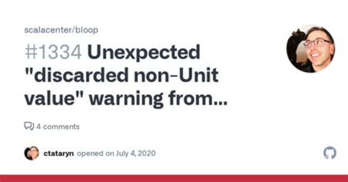 Suppress "Discarded Non-Unit Value" Warning