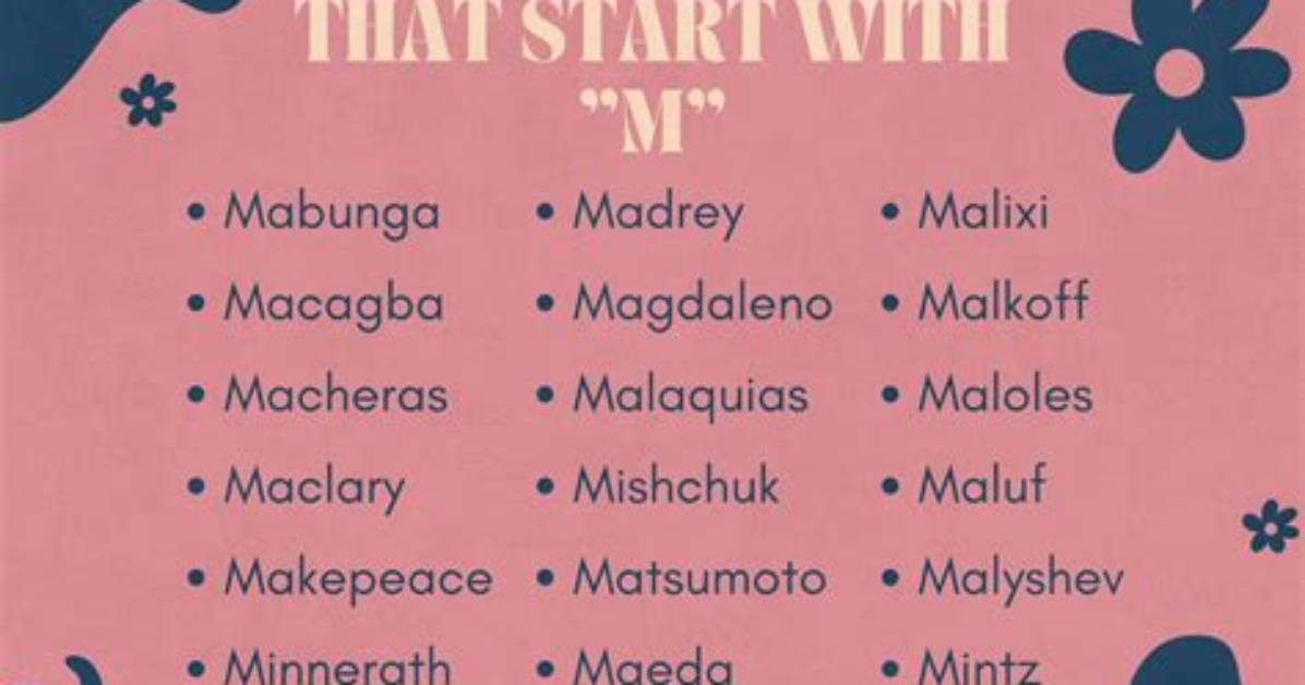Surnames: M