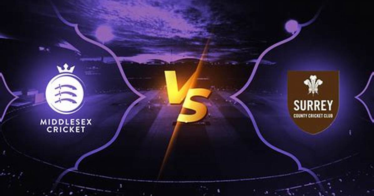 Surrey vs Middlesex, South Group Dream11 Prediction, Head to Head All You Need to Know
