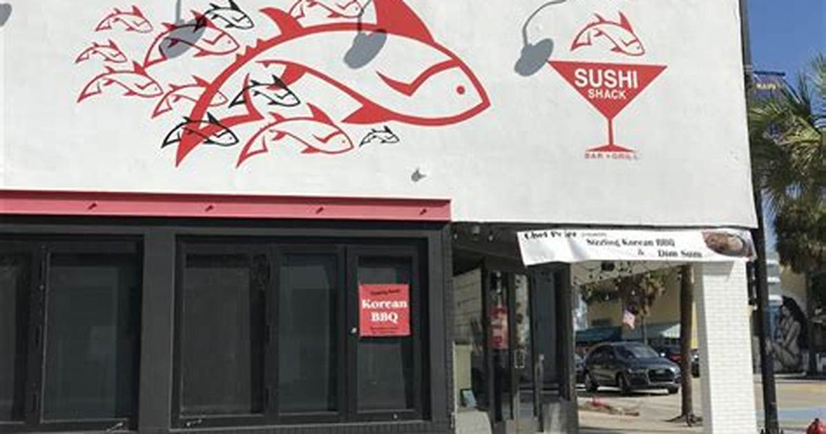 Sushi Shack in Fort Lauderdale Closes, Plans to Rebrand as Las Olas Korean Barbecue