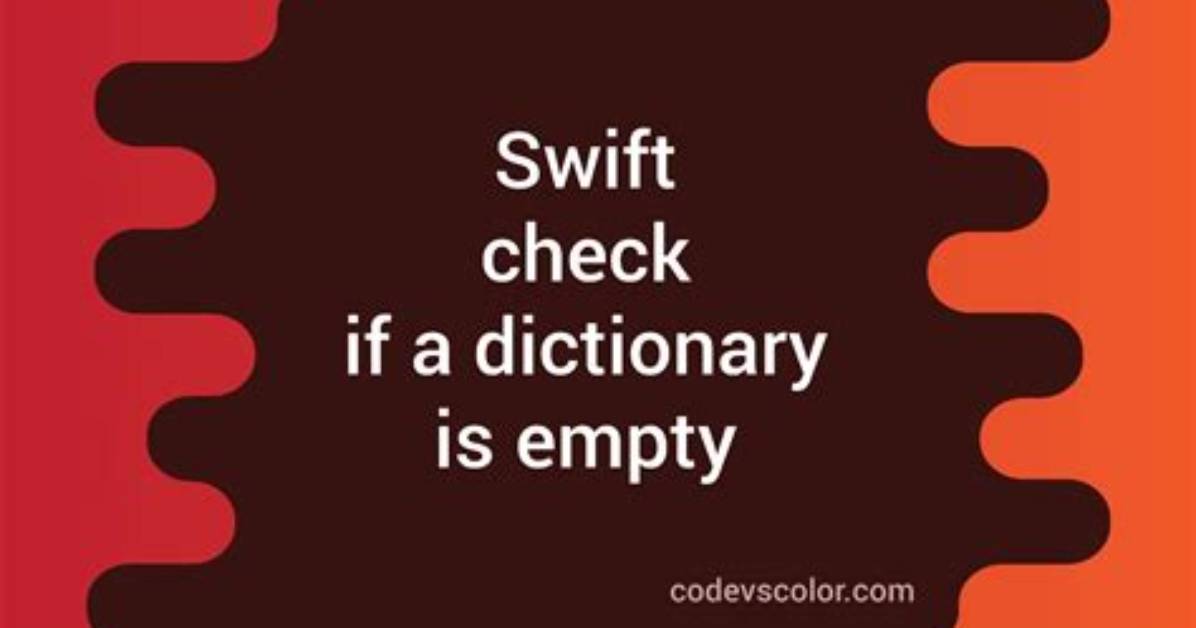Swift: Declare an Empty Dictionary