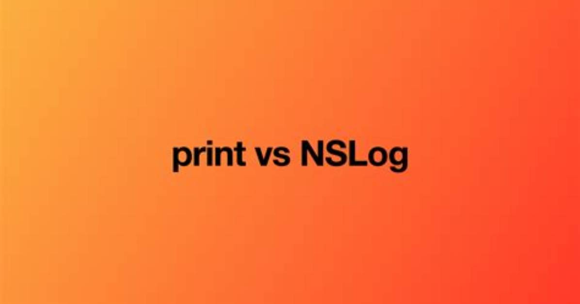 Swift: Print() vs Println() vs Nslog()
