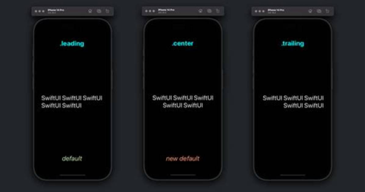 Swiftui Text-Alignment