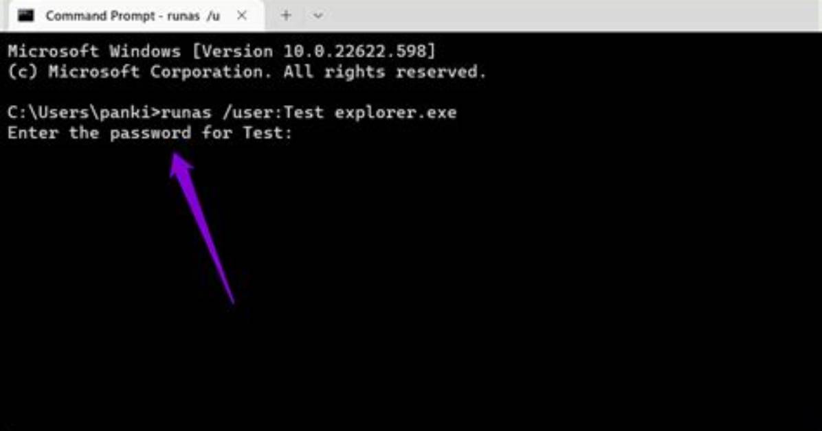 Switch User in Windows Command Line