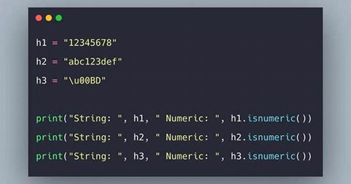 Symbol-Only String Detection