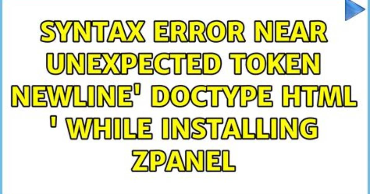 Syntax Error Near Unexpected Token `Newline' While Installing Predictionio