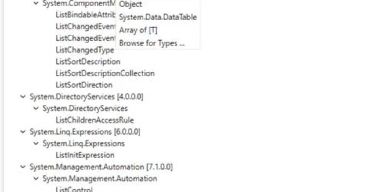 System. Collections. Generic. List Requires '1' Type Arguments