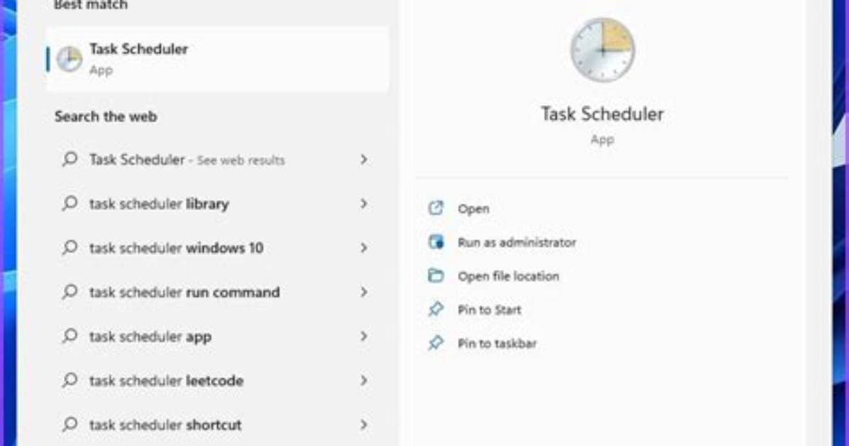 Task Scheduler Won't Run Scheduled Tasks Windows 10