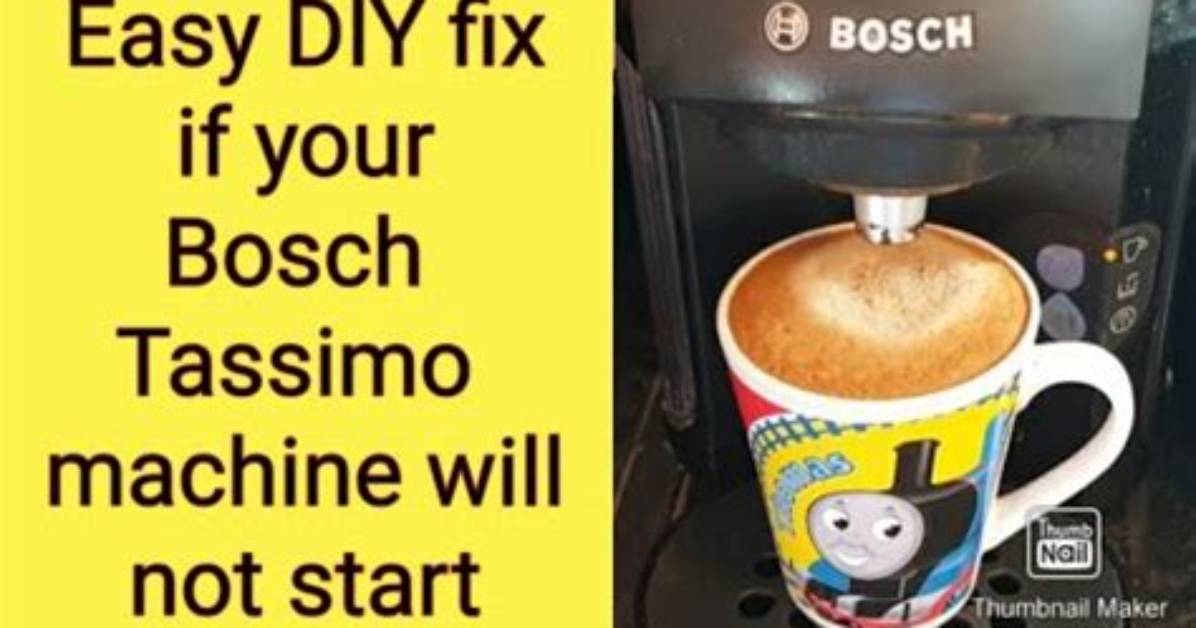 Tassimo Not Working