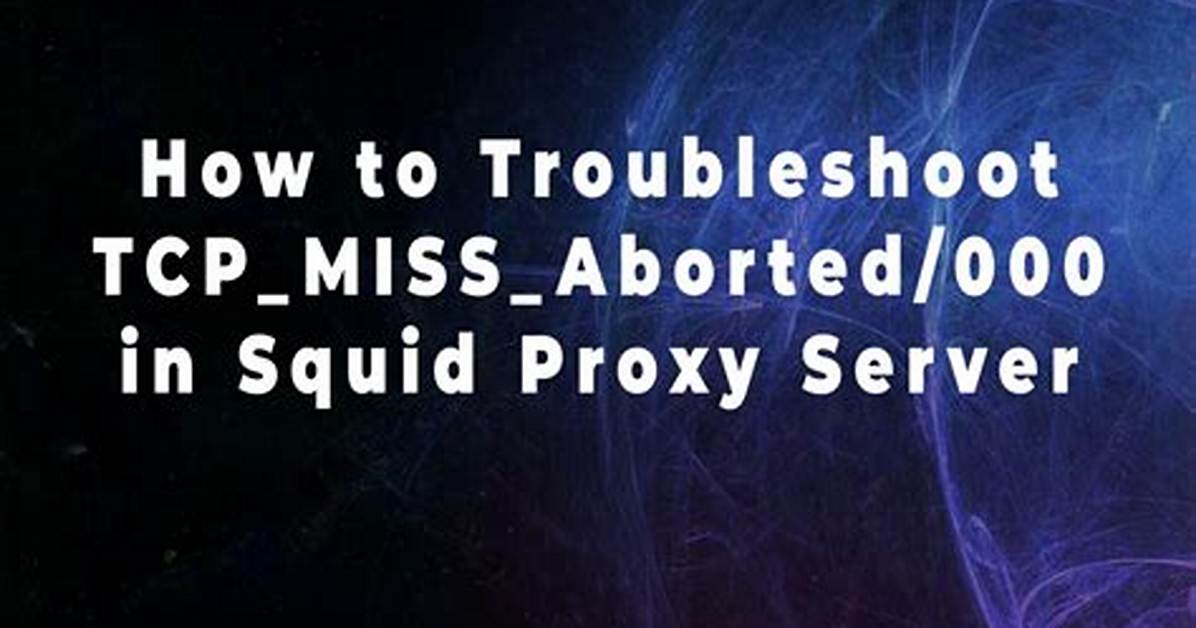 "Tcp_Miss" with Squid Proxy
