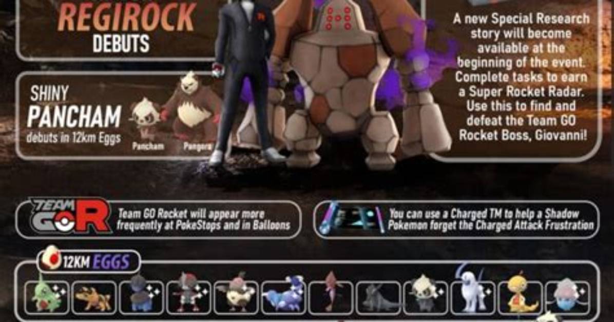 Team Go Rocket Takeover Event Coming to Pokémon Go, Shadow Regigigas Joining Giovanni