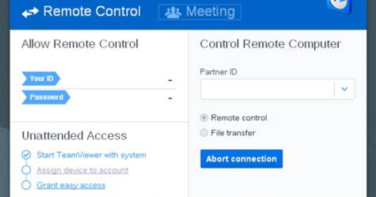 Teamviewer: Not Ready. Check Your Connection