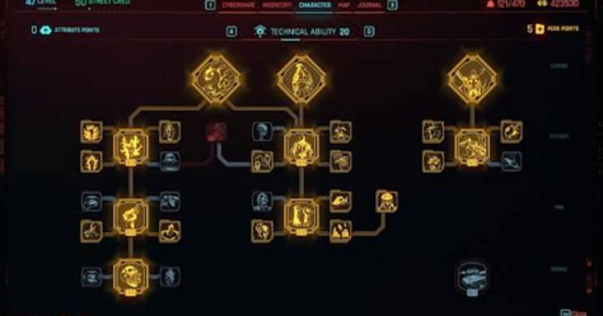 Technical Ability Attribute in Cyberpunk 2077 Maps & Walkthrough