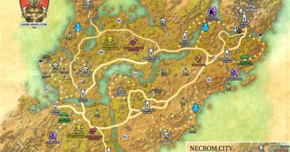Telvanni Peninsula Map - Necrom the Elder Scrolls Online (Eso)