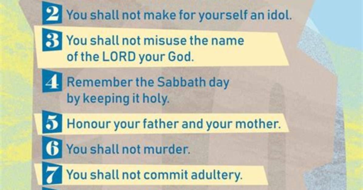 Ten Commandments List - How to Discuss