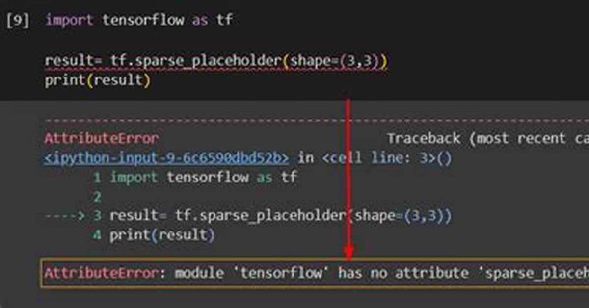 Tensorflow, "'Module' Object Has No Attribute 'Placeholder'"