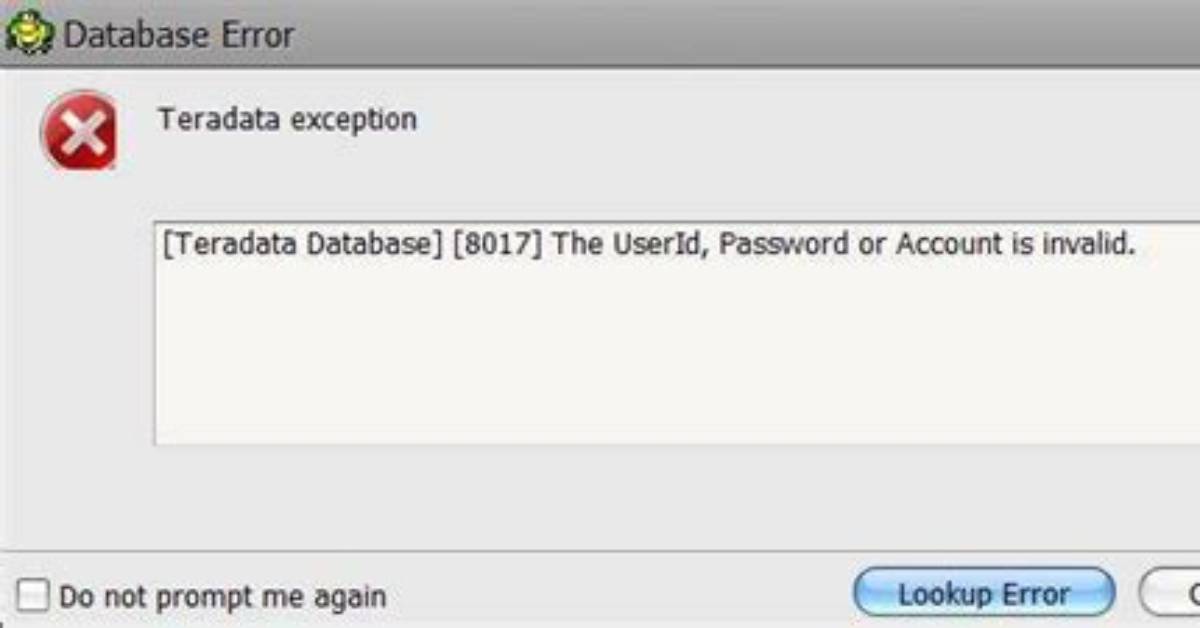 Teradata Error: the Format or Data Contains a Bad Character