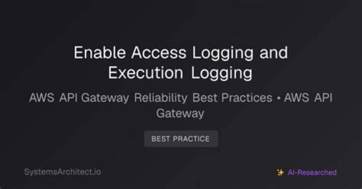 Terraform - How to Enable Api Gateway Execution Logging?