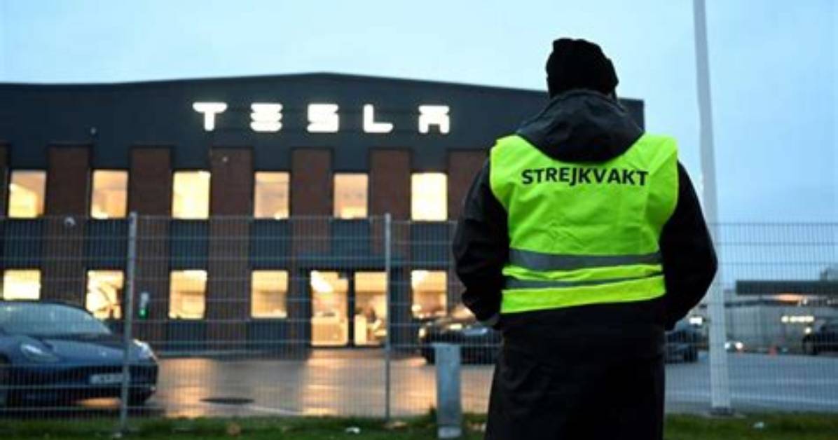 Tesla Workers Strike in Sweden over Union Demands