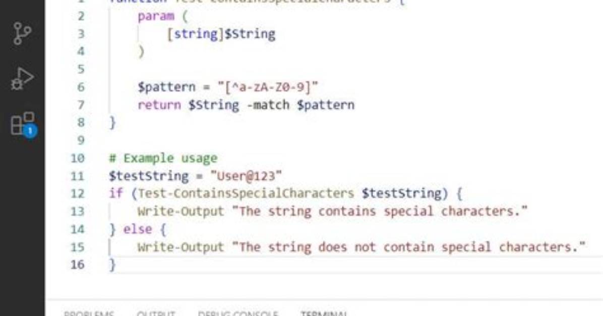 Test If Characters Are in a String