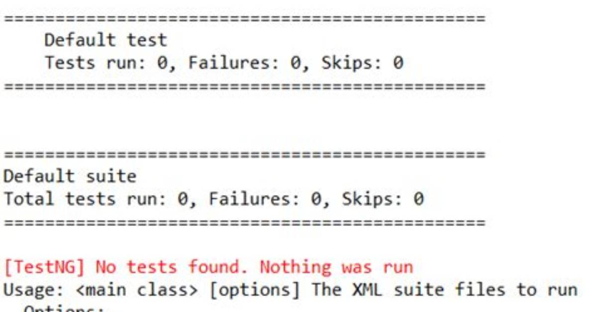 "Testng No Tests Found. Nothing Was Run" While Executing Automated Tests Using Selenium Through Testng