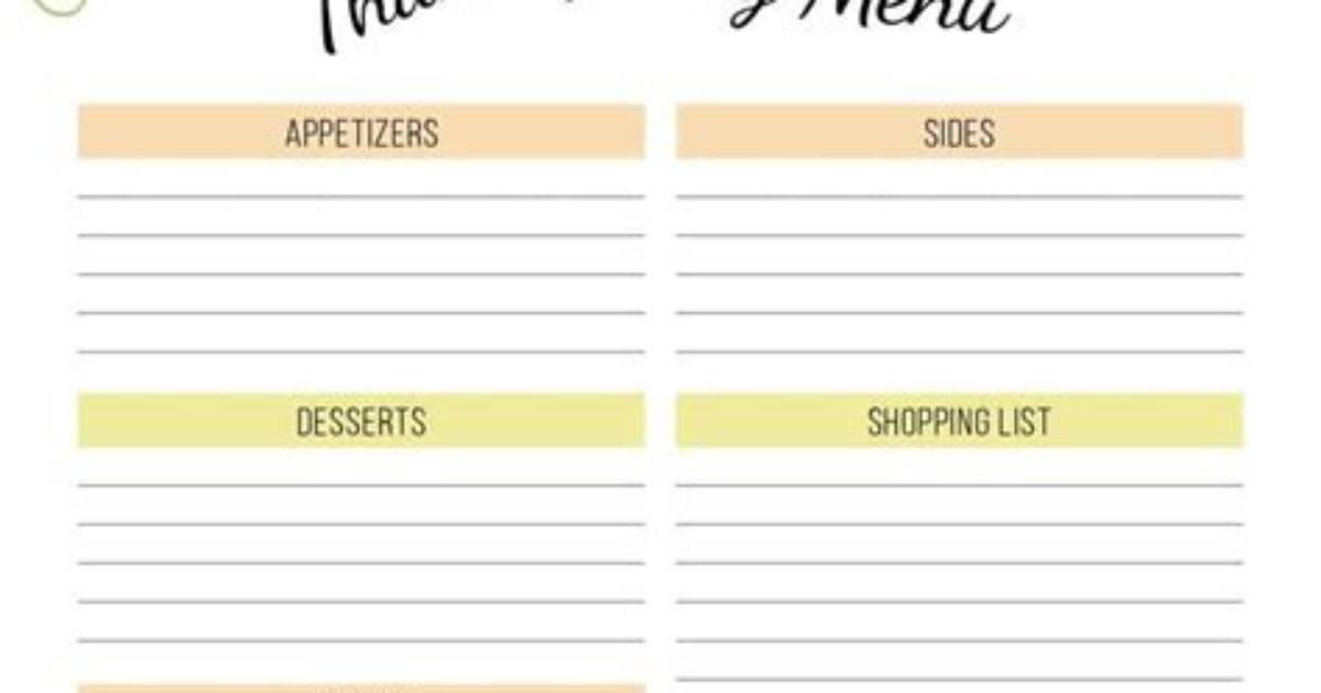 Thanksgiving Planner