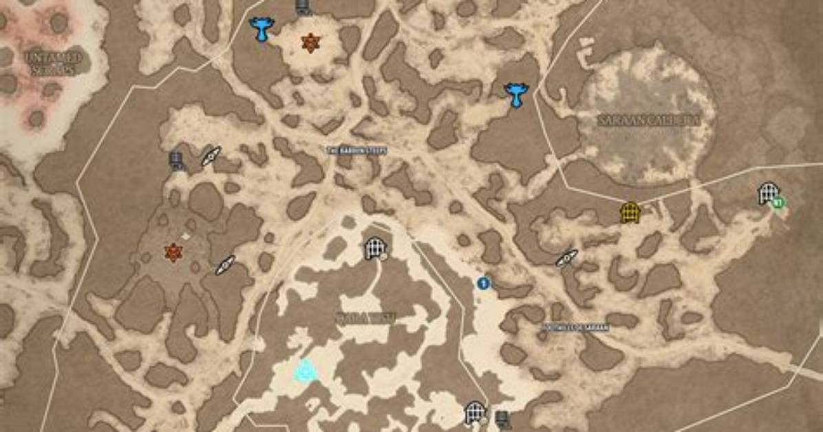 The Accursed Wastes Map for Diablo 4