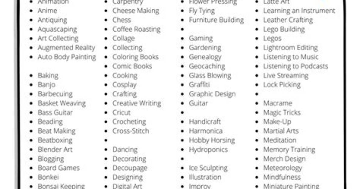 The Alphabetical Guide to Craft Hobbies