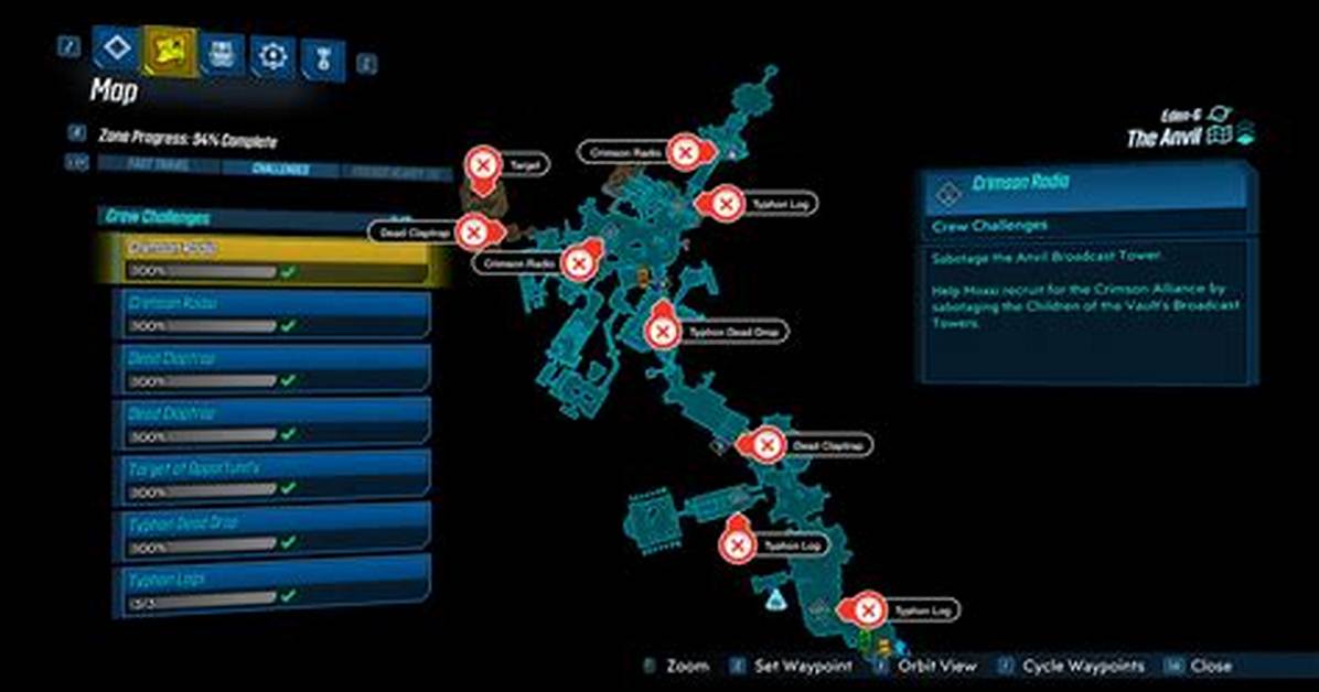 The Anvil Map for Borderlands 3