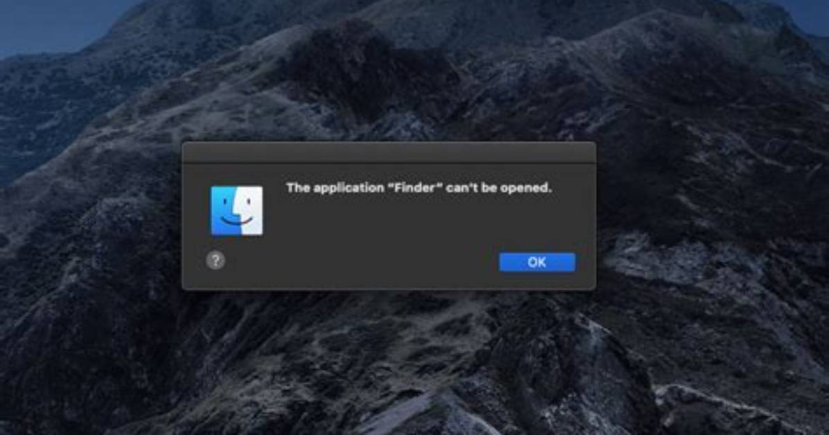 The Application Finder Can't Be Opened. -10810