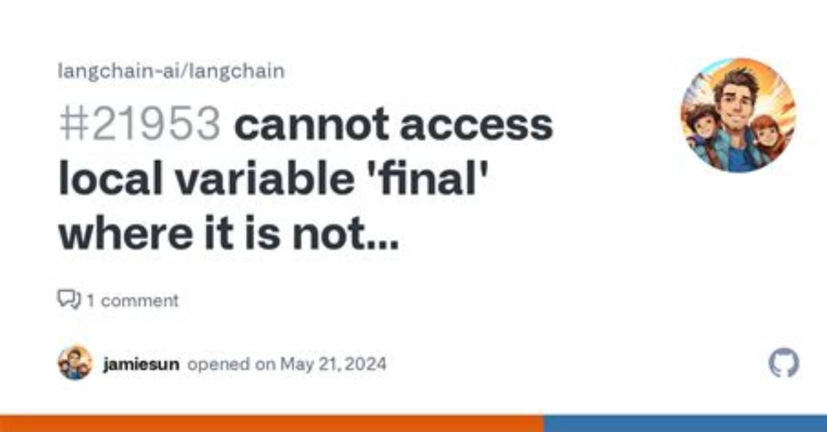 The Final Local Variable Cannot Be Assigned