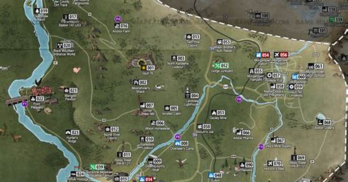 The Forest Map for Fallout 76