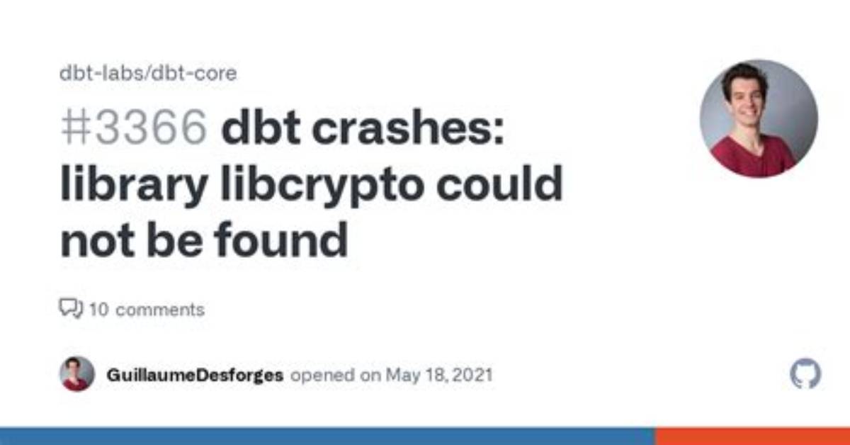 The Library Libcrypto Could Not Be Found