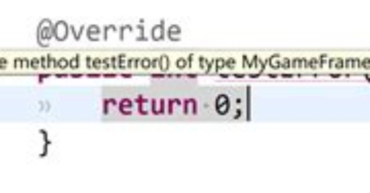 The Method Must Override or Implement a Supertype Method